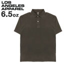 99HeadwearShop ロサンゼルスアパレル 半袖 ポロシャツ ロスアパ Los Angeles Apparel メンズ 6.5オンス ガーメントダイ 無地 ベーシック カジュアル ストリート 18412GD 春 夏 トップス