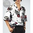 GROOVY STORE 【ワイド】シャツ 開襟 シャツ グラフィックデザイン 【 セットアップ可能:おすすめ欄参照 】 トップス
