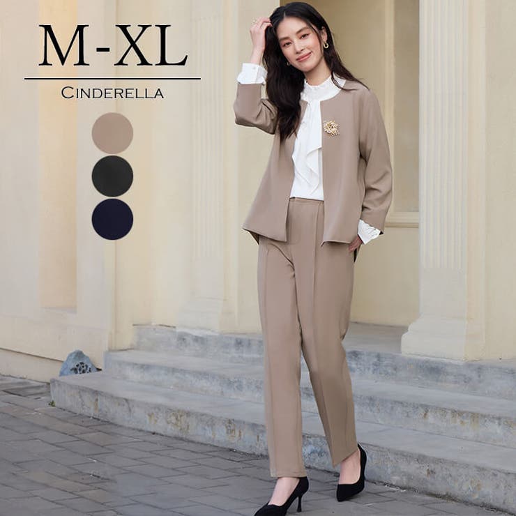 【10%OFFクーポン!11/27(木)1:59まで】Cinderella ドレス パンツドレス パンツスーツ セットアップ レディース パンツ 長袖 結婚式 ...