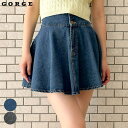 【8/11まで5%OFFクーポン】GORGE フレアデニムミニスカート スカート