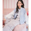 【5/10限定 15%OFFクーポン】PINK-latte アップリケスタジャン アウター(コート・ジャケットなど)