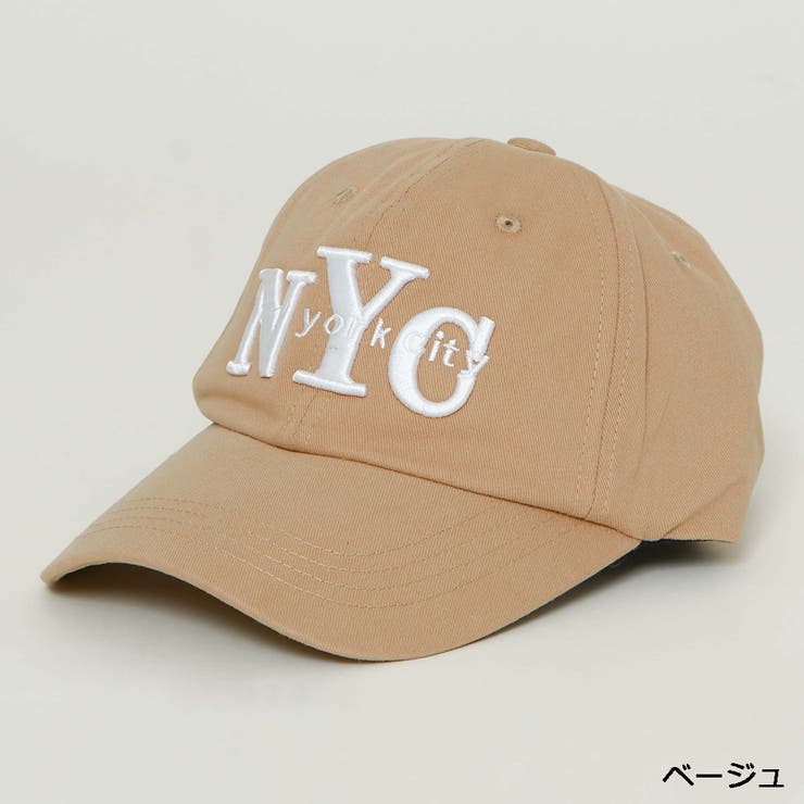 GORGE 《NYCロゴ刺繍×ベーシックカラー》ユニセックス キャップ 調節可能 アジャスター付き 春夏秋冬 帽子