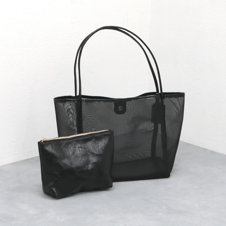 UNBILLION カシュカシュ cachecache / チュールメッシュビッグトート バッグ・鞄