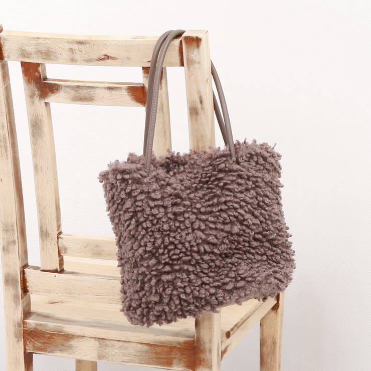 UNBILLION カシュカシュ cachecache / フェイクムートンハトメトートバッグ バッグ・鞄