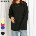 【8/11まで5%OFFクーポン】GORGE スウェットライクニットプルオーバー トップス