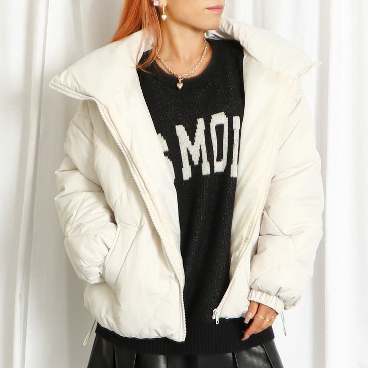 GORGE ダイヤキルトBIGカラーブルゾン アウター(コート・ジャケットなど)