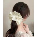 ANGELCLOSET ボリュームレースシュシュ 韓国風ヘアゴム ヘアアクセサリー