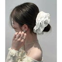【マラソン期間中 5%OFFクーポン】ANGELCLOSET ボリュームレースシュシュ 大きめヘアゴム ヘアアクセサリー