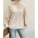 【マラソン期間中 5%OFFクーポン】ANGELCLOSET 2WAY アシンメトリーネックトップス トップス