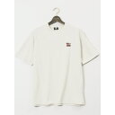 TAKA-Q MEN 【大きいサイズ】トムとジェリー ピグメント風プリント クルーネック半袖Tシャツ トップス