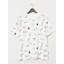 TAKA-Q MEN 【大きいサイズ】コンバース/CONVERSE 総柄 クルーネック半袖Tシャツ トップス