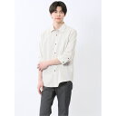 TAKA-Q MEN TechLinen レギュラーカラー 7分袖シャツ トップス