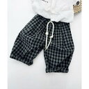 【8/11まで5%OFFクーポン】aimoha kids チェック柄カジュアルパンツ パンツ・ズボン