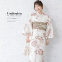 【8/11まで5%OFFクーポン】SOUBIEN 浴衣 セット レディース 浴衣セット 兵児帯 白 茶 薄茶 灰色 あじさい 花柄 コーディネート済み おしゃれ かわいい 簡単 涼しい レトロ モダン 夏 花火 下駄 フリーサイズ 浴衣・着物