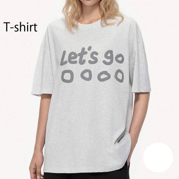 VICTORIA 韓国風 オーバーサイズ ロゴ プリント 半袖 Tシャツ レディース トップス チュニック プルオーバー ゆったり カジュアル シンプル かわいい 5分袖 アップデート 春 夏 白 ホワイト トップス