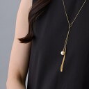 Melody Accessory ネックレス 日本製ラリエット タッセル パール ロングネックレス 40代 50代 60代 70代 レディース 母の日 敬老の日 女性 入学式 卒業式 結婚式 ジュエリー アクセサリー(4)