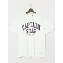 TAKA-Q MEN 【大きいサイズ】キャプテンスタッグ/CAPTAIN STAG ビンテージプリント クルーネック半袖Tシャツ トップス