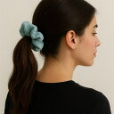 monamona シュシュ ヘアアクセサリー