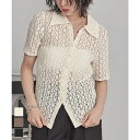 【5%OFFクーポン 9/11 1:59まで】titivate 襟付きレース半袖トップス【miette ミエット】 トップス