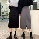【8/11まで5%OFFクーポン】ミスウェディー ロングスカート バックスリット入りスカート スカート
