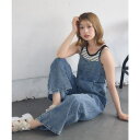 【5%OFFクーポン 9/11 1:59まで】RETRO GIRL アソートワイドサロペット パンツ・ズボン
