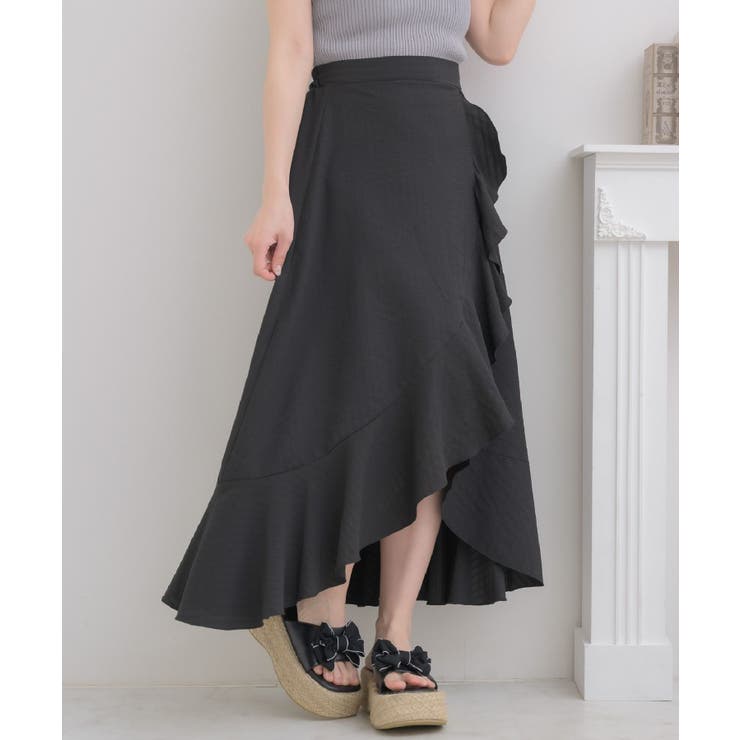 【10％OFFクーポン！11/27(木)1:59まで】RETRO GIRL イレヘムスリットSK スカート