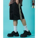 【10%OFFクーポン!11/27(木)1:59まで】improves トラックパンツ メンズ SIDEWAY STANCE サイドウェイスタンス ハーフ パン...