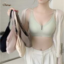 shoppinggo ブラジャー シームレス ノンワイヤー ハーフカップ ブラ パッド ホック 下着 ランジェリー インナー ソフト 柔らかい インナー・下着