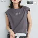 ad thie 【2025SS新作】ロゴ刺繍フレンチスリーブTシャツ トップス