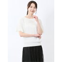 TAKA-Q WOMEN クルーネック フレア袖 ニットプルオーバー トップス