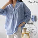 【8/11まで5%OFFクーポン】SneepDip 【17517】タックストライプシャツ トップス