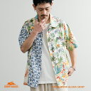 Rocky Monroe 半袖アロハシャツ 開襟 パッチワーク メンズ レディース オープンカラー 総柄 プリント グラフィック ツギハギ 花柄 動物柄 オーバ...