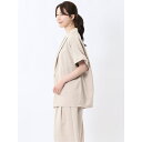 TAKA-Q WOMEN タンブラーオックス 半袖ジャケット(セットアップ可能) トップス