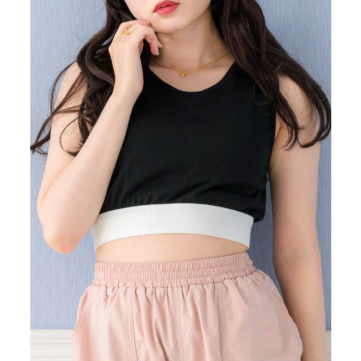 RETRO GIRL 裾ロゴタンク 