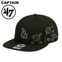 99HeadwearShop【WOMEN】 47 キャップ ロサンゼルス・ドジャース LA メンズ レディース 帽子 ロゴ LosAngeles Dodgers スナップバック キャプテン フラワー刺しゅう メジャーリーグ 男女兼用 帽子