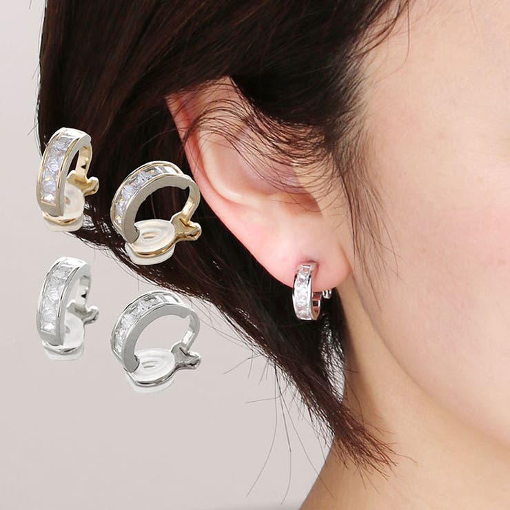 sankyo shokai ストーン フープ イヤリング ニッケルフリー 低アレルギー 素材 金属アレルギー 【返品交換不可】 浴衣 に 合う 母の日 ギフト ...