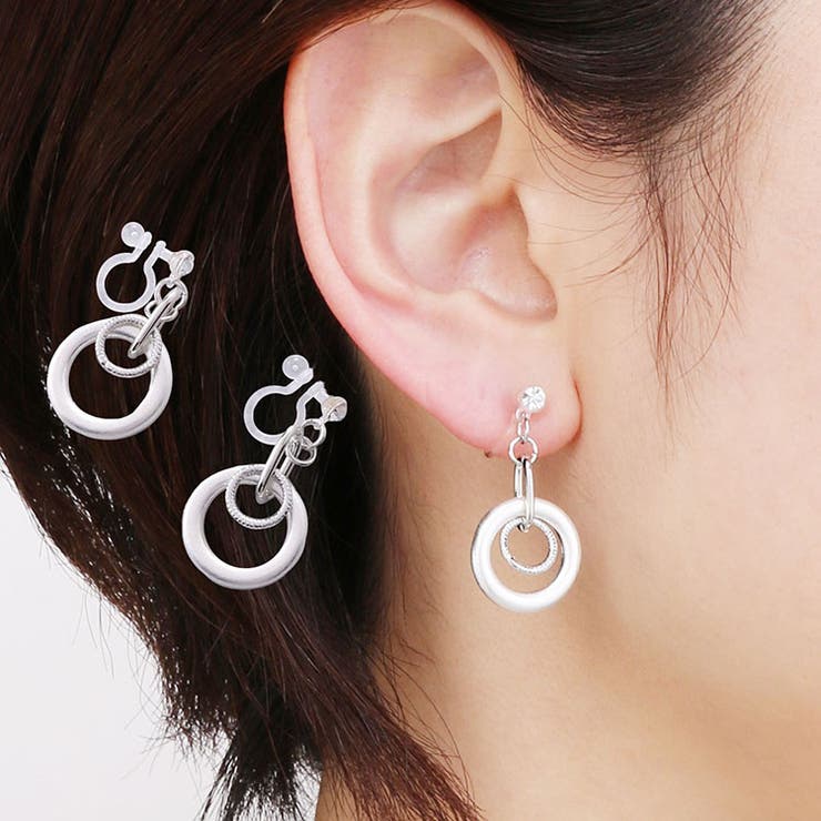 sankyo shokai 1粒 ストーン 2連 リング イヤリング ニッケルフリー 低アレルギー 素材 金属アレルギー 【返品交換不可】 浴衣 に 合う 母の...