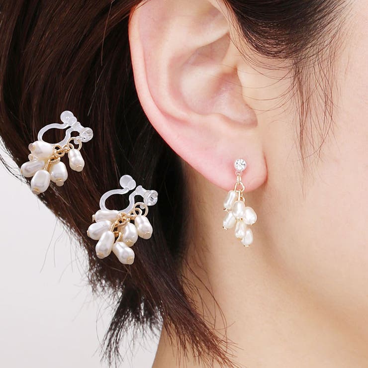 sankyo shokai 1粒 ストーン 6粒 パール イヤリング ニッケルフリー 低アレルギー 素材 金属アレルギー 【返品交換不可】 浴衣 に 合う 母の...