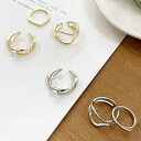 RAKUku 歪なフォルムが目を引くリング3点セット アクセサリー
