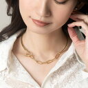【マラソン期間中 5%OFFクーポン】CREAM-DOT チョーカー ネックレス 金属アレルギー ニッケルフリー 18kコーティング レディース ネックカフ マンテル オーバルチェーン メタル 大人 ゴールド シルバー ピンクゴールド アクセサリー