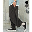 GROOVY STORE 【ワイド】イージー ワイドパンツ クロップドパンツ パンツ・ズボン