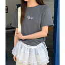 aimoha 【aimoha】ミニ刺繍シンプルTシャツ トップス(4)