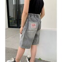 【8/11まで5%OFFクーポン】aimoha kids 【aimoha-KIDS-】デニム キッズハーフパンツ パンツ・ズボン