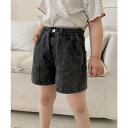 aimoha kids 【aimoha-KIDS-】ドット柄 キッズデニムショートパンツ パンツ・ズボン