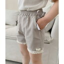【8/11まで5%OFFクーポン】aimoha kids 【aimoha-KIDS-】リボン&レース&ハート付きショートパンツ パンツ・ズボン