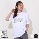 BABYDOLL 親子お揃い 箔ボックスロゴTシャツ 0589A トップス