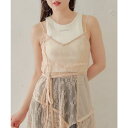【5%OFFクーポン 9/11 1:59まで】PAL GROUP OUTLET 【Chico】パッチワークレースキャミOP ワンピース・ドレス