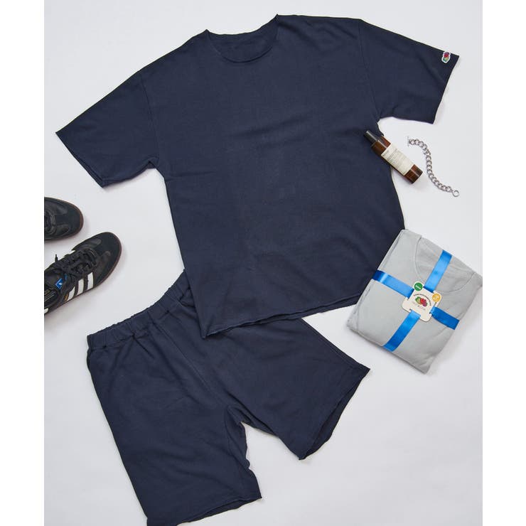 【10%OFFクーポン!11/27(木)1:59まで】SETUP7【MEN】 【FRUIT OF THE LOOM】裏毛S/Sセットアップ 70018700 ル...