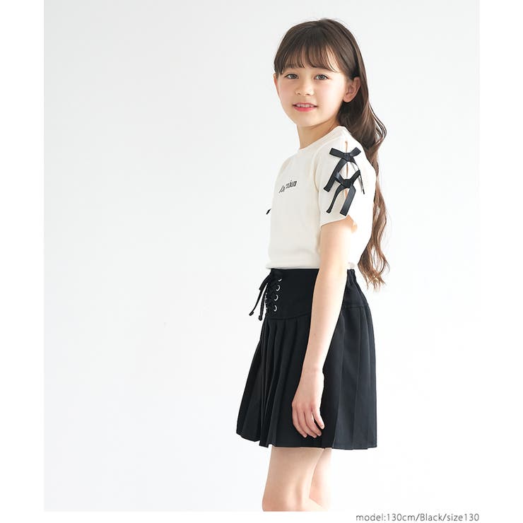 coca レースアッププリーツスカート キッズ スカート