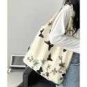 SUNSHINE CLOSET 蝶モチーフトートバッグ大容量肩掛けバッグ バッグ・鞄
